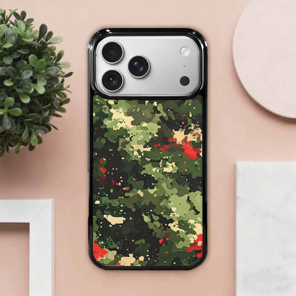 iPhone 17 Pro Max Case — Small Military Camouflage Blotch Camo, Personalized Phone Case