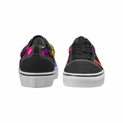 WOMEN'S Vibrant Camo 1000 S Lace-Up Canvas Grunge Custom Shoes