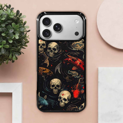 iPhone 17 Pro Max Case — Skull Dark Art Gothic Print Gothic, Unique Phone Case Design