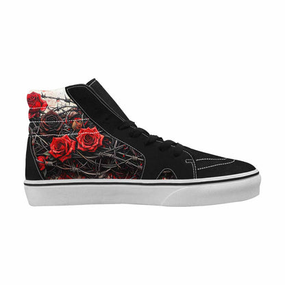 MEN'S Barbed Wire Coil High Top Canvas Vivid Custom Sneakers