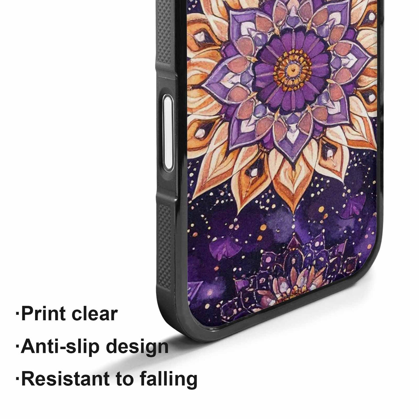iPhone 17 Case — Small Mandala Pattern, Randomly Floral, Custom Printed Phone Case