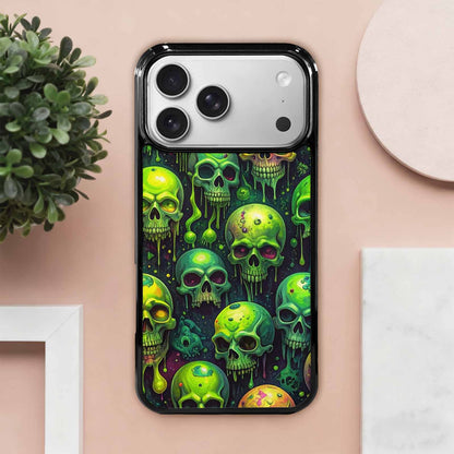 iPhone 17 Pro Max Case — More Overlapping Ontop Of Gothic Skulls, Unique Phone Case Design