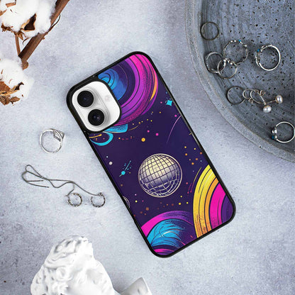 iPhone 16 Plus Case — 1970s Disco Cartoon Art Pattern, Custom Made Phone Cover
