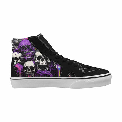 MEN'S Rainbow From Skull S High Top Canvas Surreal Shoes