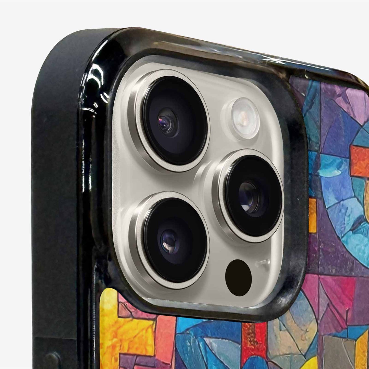 iPhone 16 Pro Case — Faith Cross And Faith Icons Pattern, Unique Phone Case Design