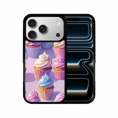 iPhone 17 Pro Case — Chrome Retro Cupcake Retro Vintage, Custom Print Case Cover