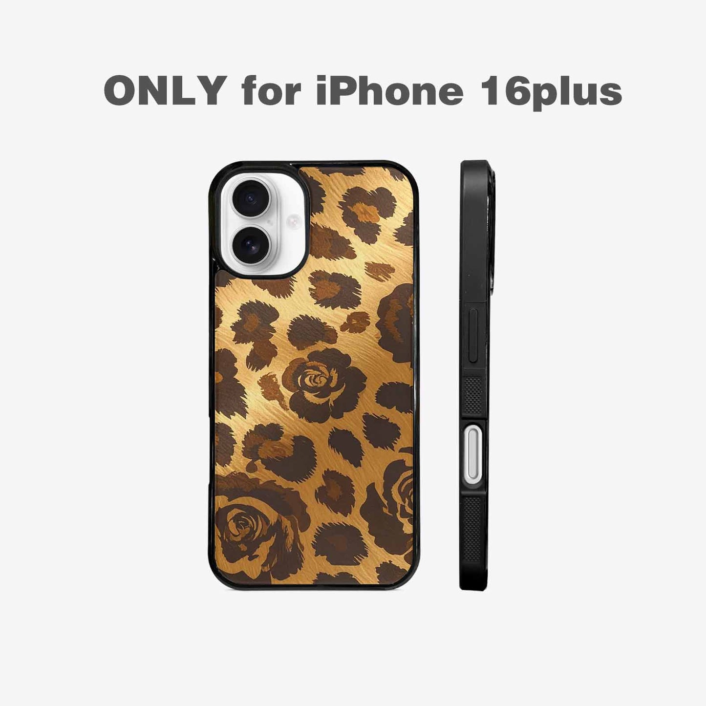 iPhone 16 Plus Case — Classic Leopard Print Warm Golden Tan, Customized Protective Case