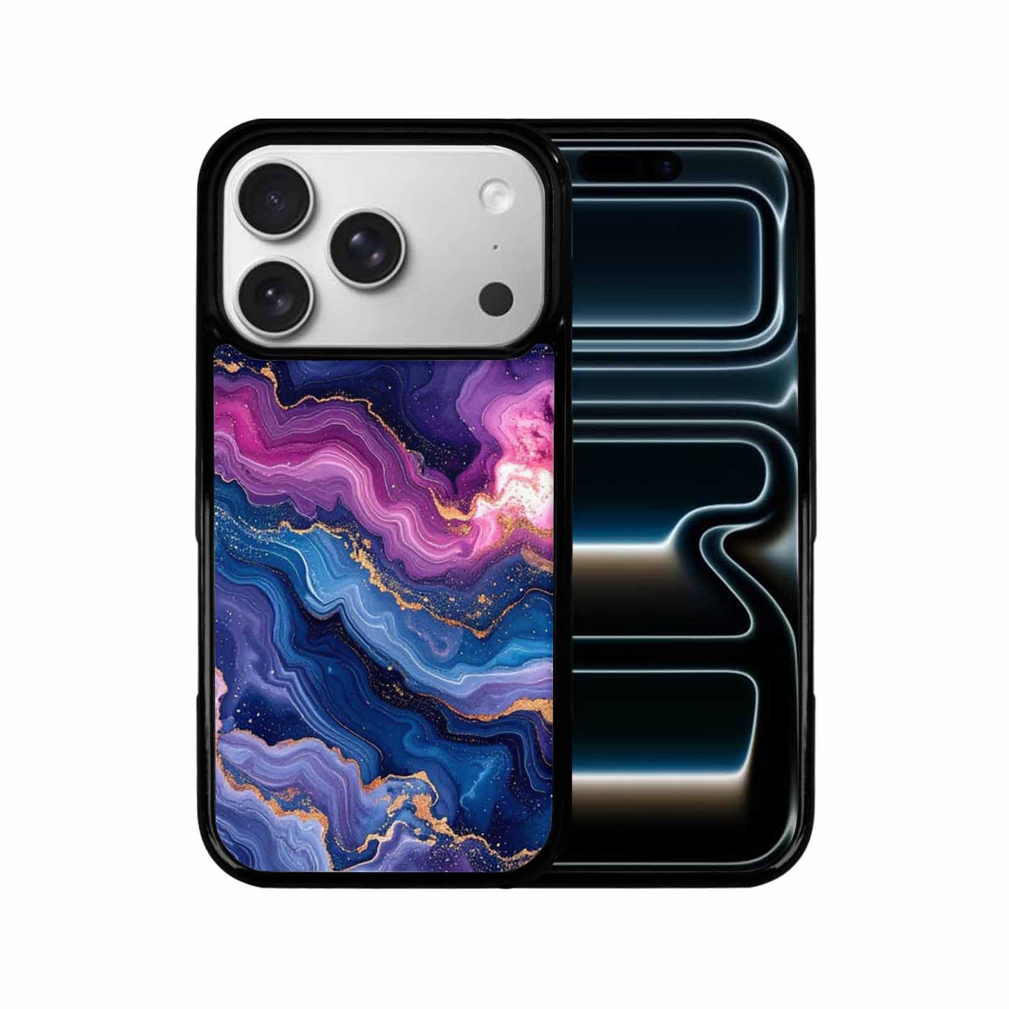 iPhone 17 Pro Case — Marble Galaxy Art Seamless Pattern Galaxy, Original Design Phone Case