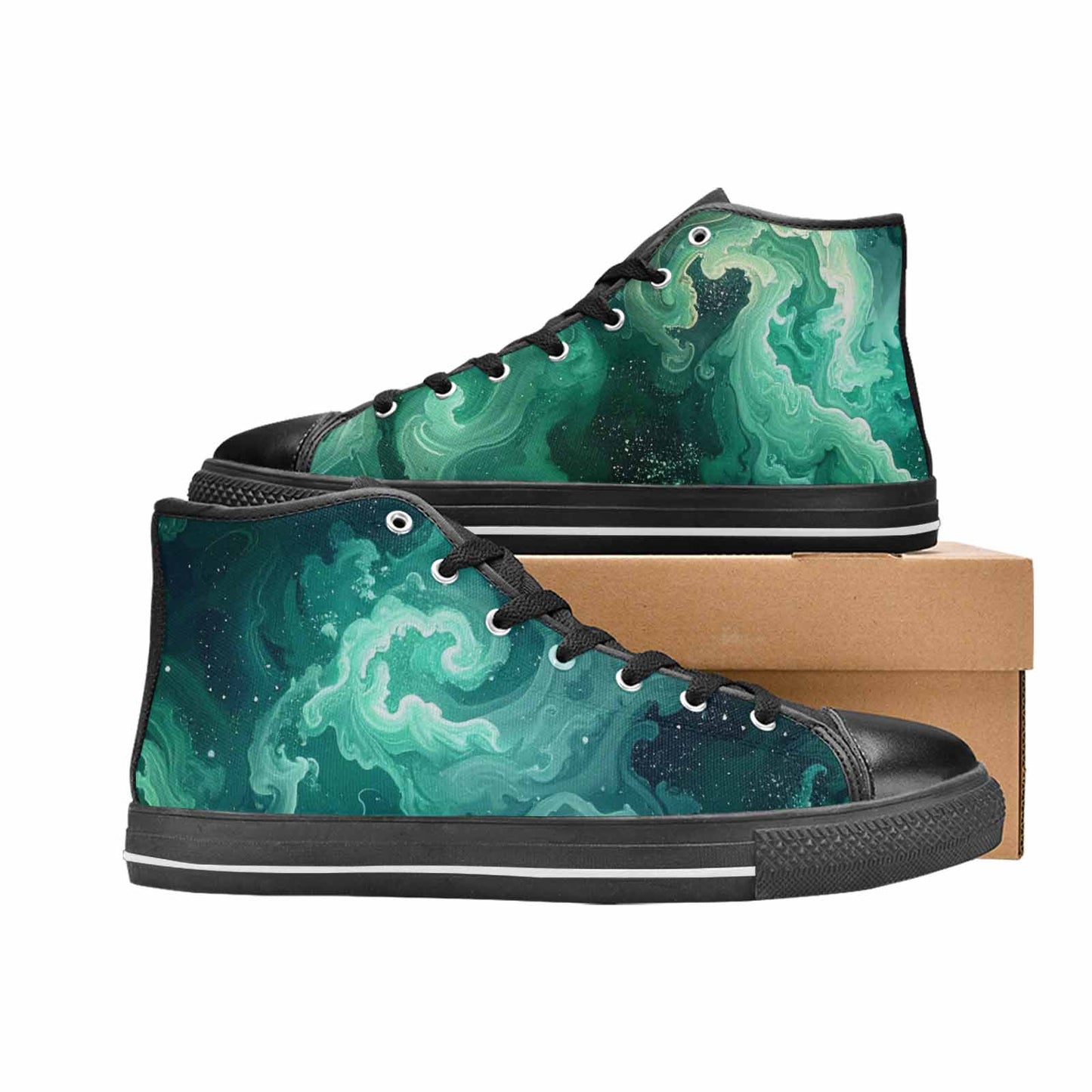 WOMEN'S Galaxy Art - High Top Canvas Dreamcore Sneakers