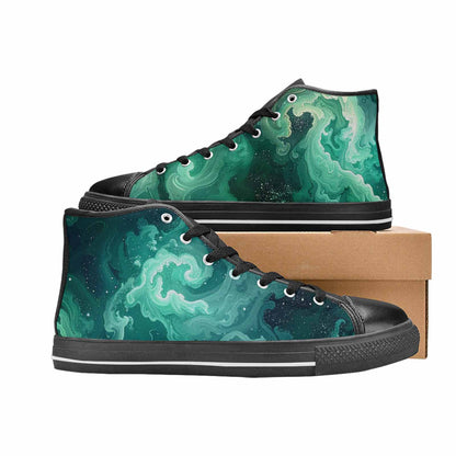 WOMEN'S Galaxy Art - High Top Canvas Dreamcore Sneakers