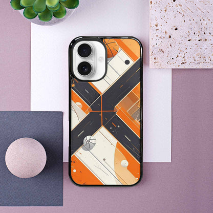 iPhone 16 Case — Basketball Pattern Court Lines And Balls, Custom Print Case Cover