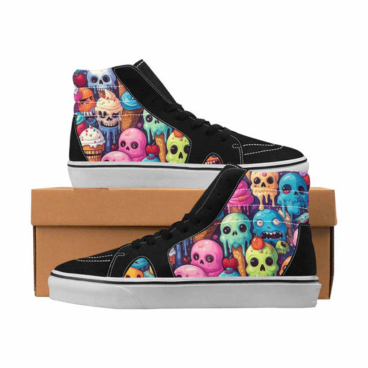 MEN'S Skulls High Top Canvas Artist-designed Aesthetic Custom Canvas Shoes