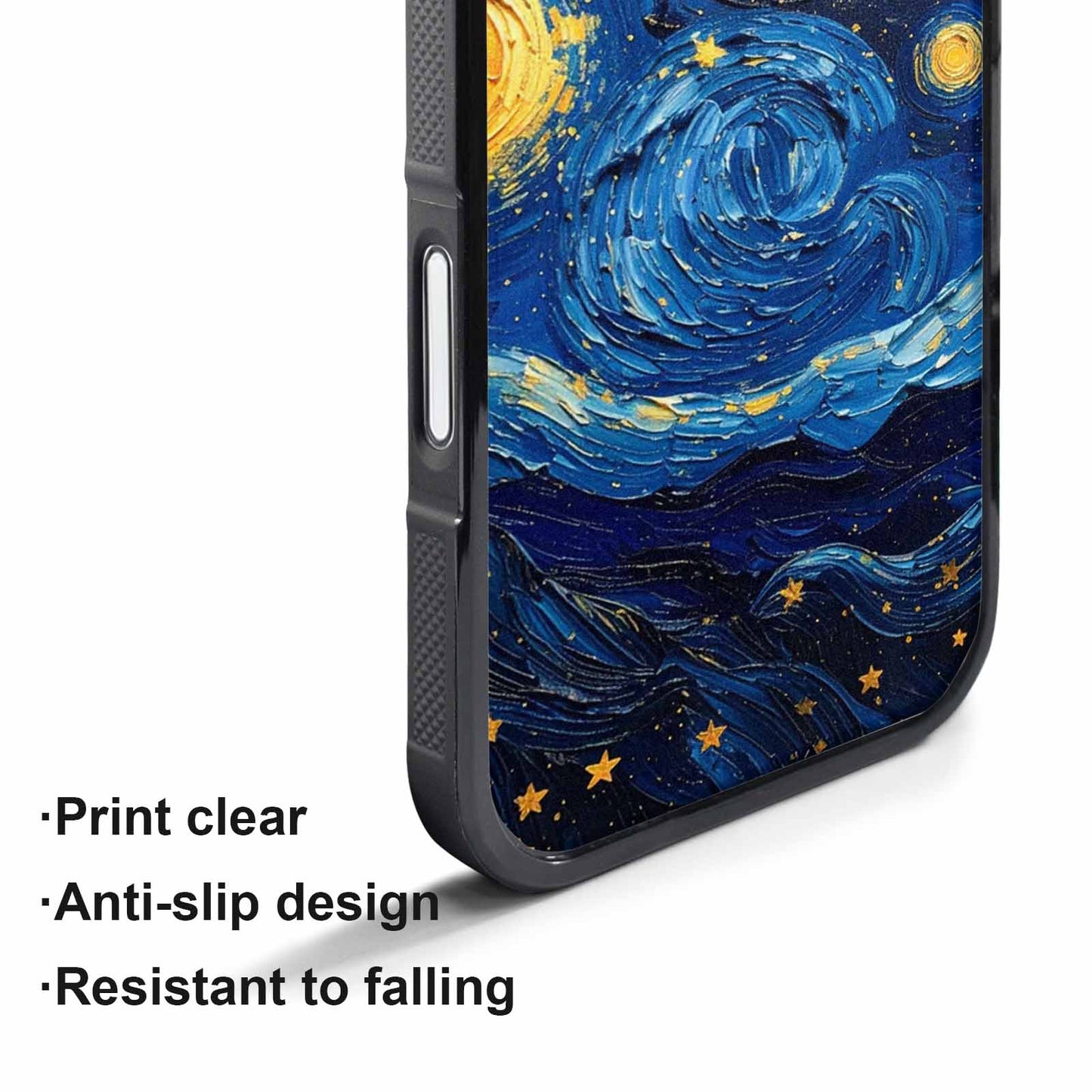 iPhone 17 Air Case — Swirling Deep Blue Night Sky Galaxy, Custom Phone Case