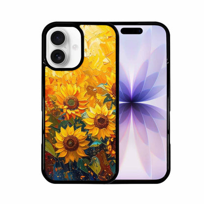 iPhone 17 Case — Impressionist Sunflower Brushstroke Pattern Floral, Unique Phone Case Design