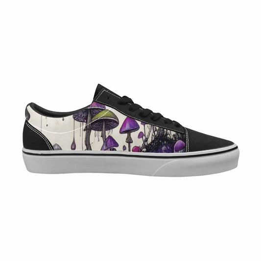 WOMEN'S Rainbow Drip Mushrooms Lace-Up Canvas Dreamcore Shoes