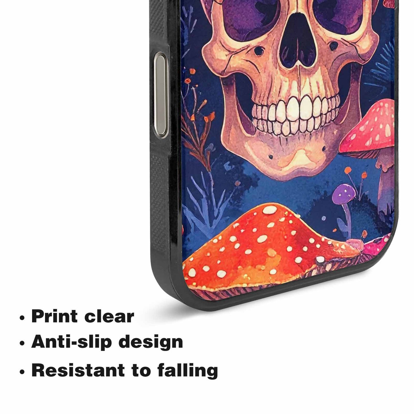 iPhone 16 Pro Max Case — Mushroom Skulls Custom, Custom Phone Case