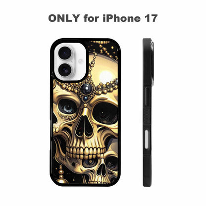 iPhone 17 Case — Skull Dark Art Gothic Print Gothic, Custom Designed Case Cover