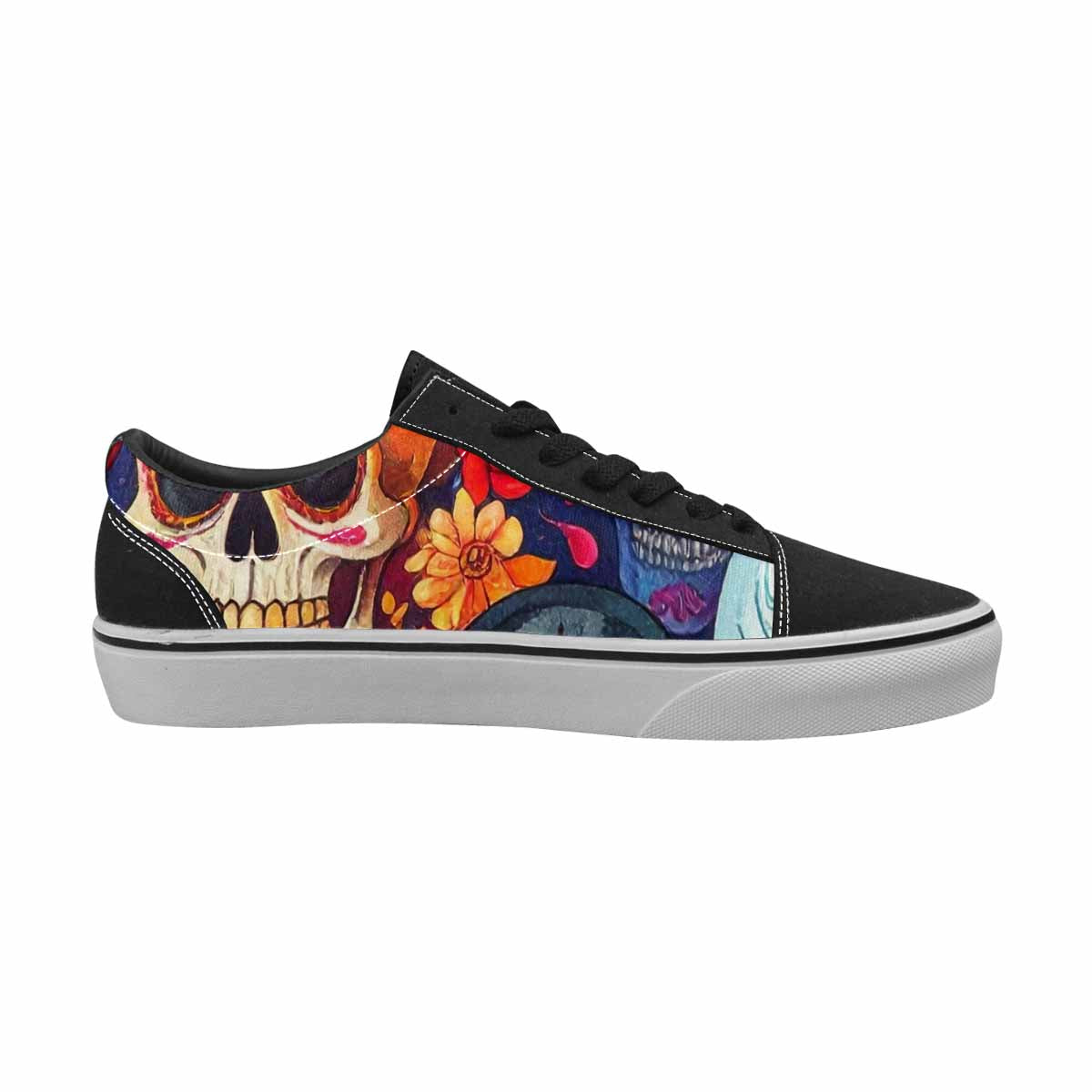 MEN'S Skull Canvas Lace-Up Dark Academia Custom Shoes