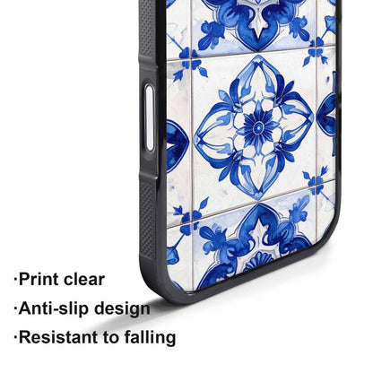 iPhone 17 Pro Case — Mexican Talavera Tile Pattern Floral, Custom Art Phone Cover