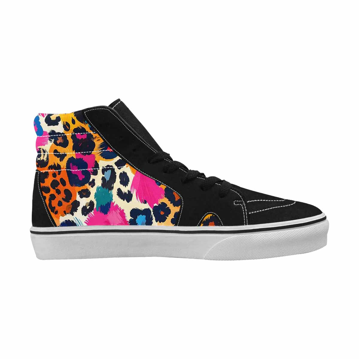 MEN'S Animal Print High Top Canvas Wallpaper Art Sneakers