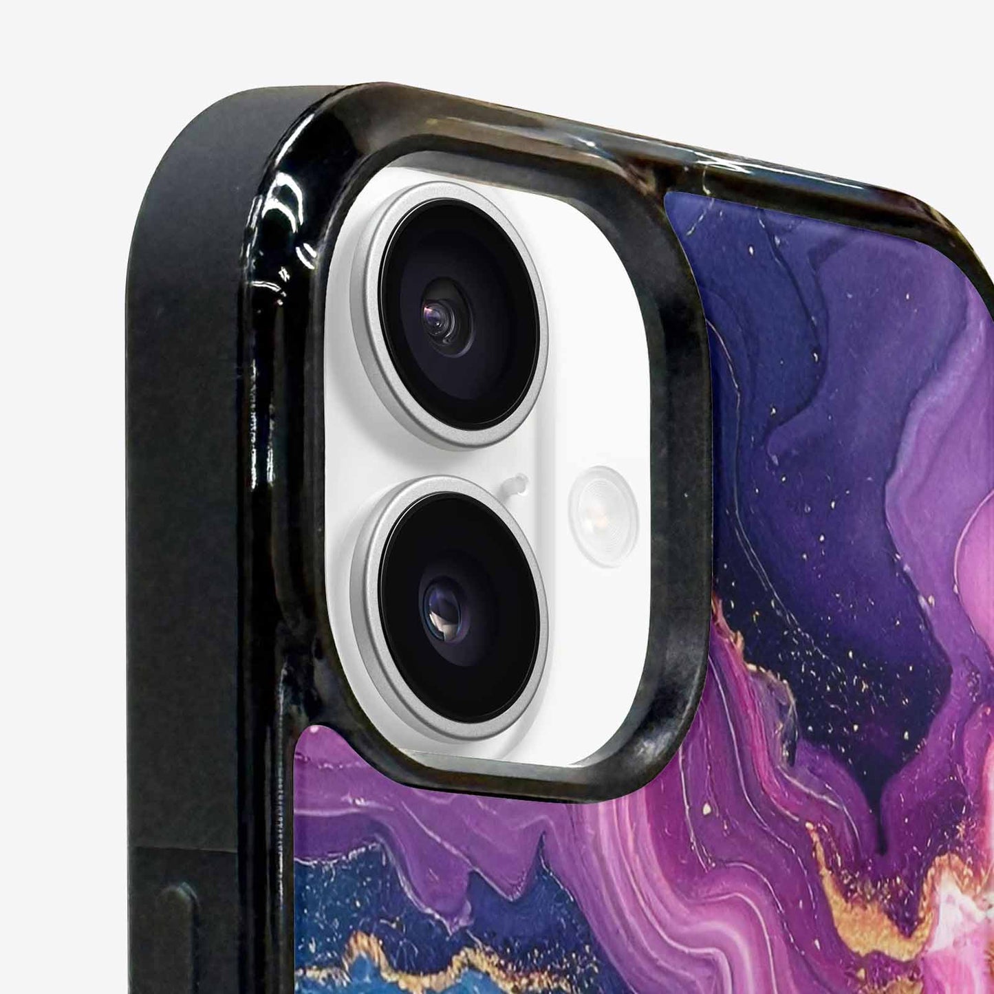 iPhone 16 Plus Case — Marble Galaxy, Custom Print Case Cover