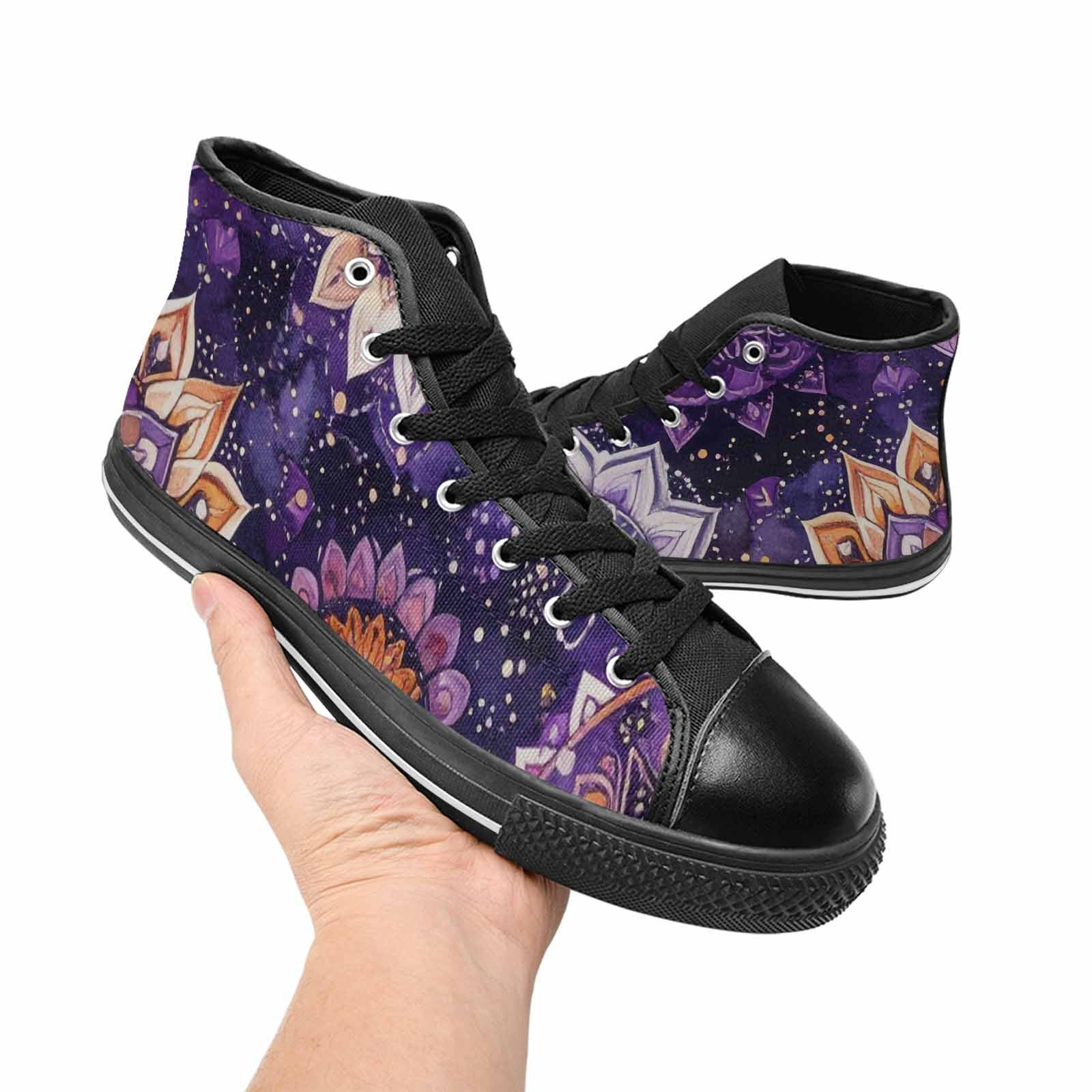 WOMEN'S Mandala High Top Canvas Cottagecore Custom Shoes