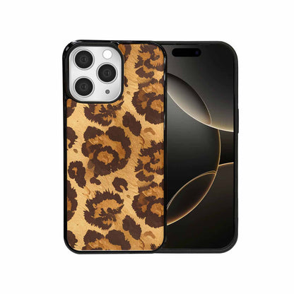 iPhone 15 Pro Max Case — Classic Leopard Print Warm Golden Tan, Original Design Phone Case