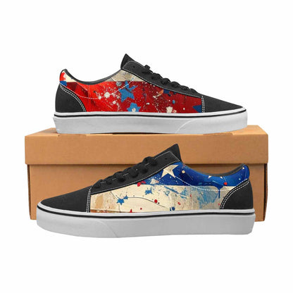 WOMEN'S Patriotic Stars Stripes Lace-Up Canvas Y2K Shoes