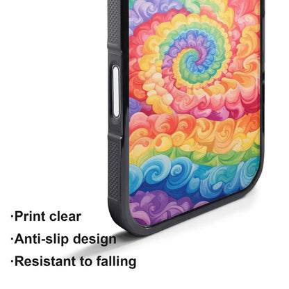 iPhone 17 Pro Case — Tie Dye Swirls Tie Dye Tie, Customized Protective Case