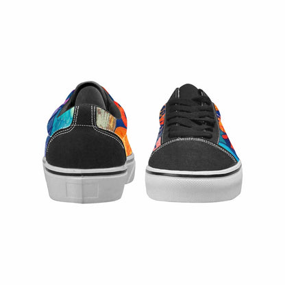MEN'S Fish Scale Coral Canvas Lace-Up Surreal Shoes