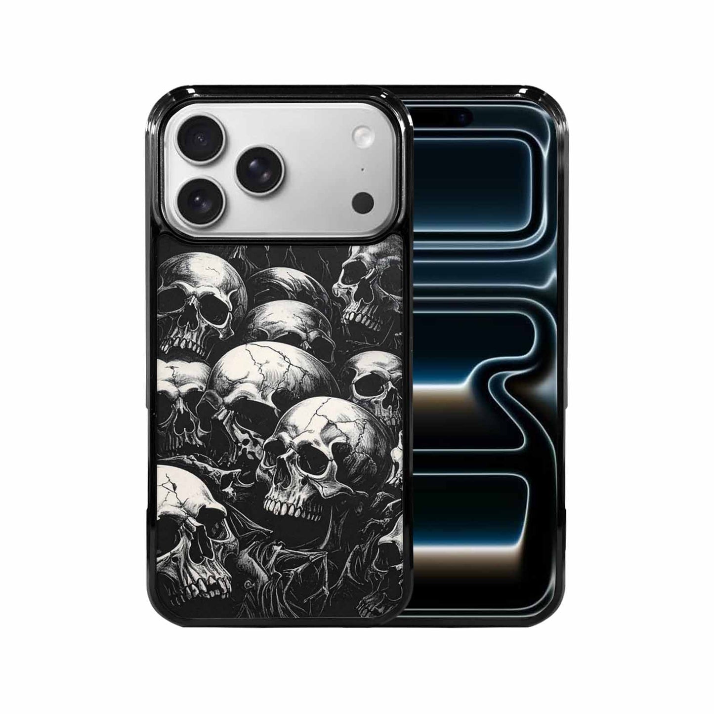 iPhone 17 Pro Max Case — Skull Dark Art Gothic Print Gothic, Custom Made Phone Cover