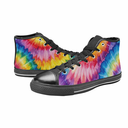 WOMEN'S Tie Dye - High Top Canvas Vivid Custom Sneakers
