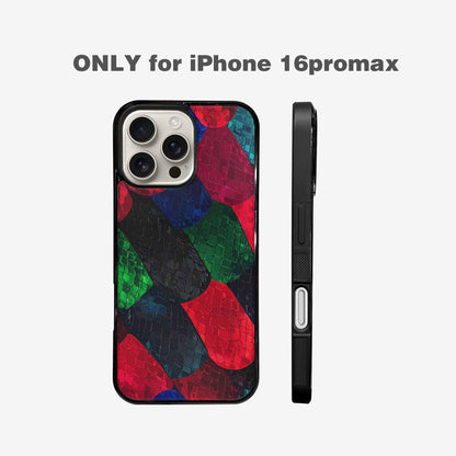 iPhone 16 Pro Max Case — Dark Snake Print, Personalized Phone Case