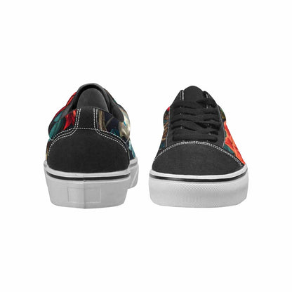 WOMEN'S More Overlapping Ontop Each Lace-Up Canvas Kaleidoscope Sneakers