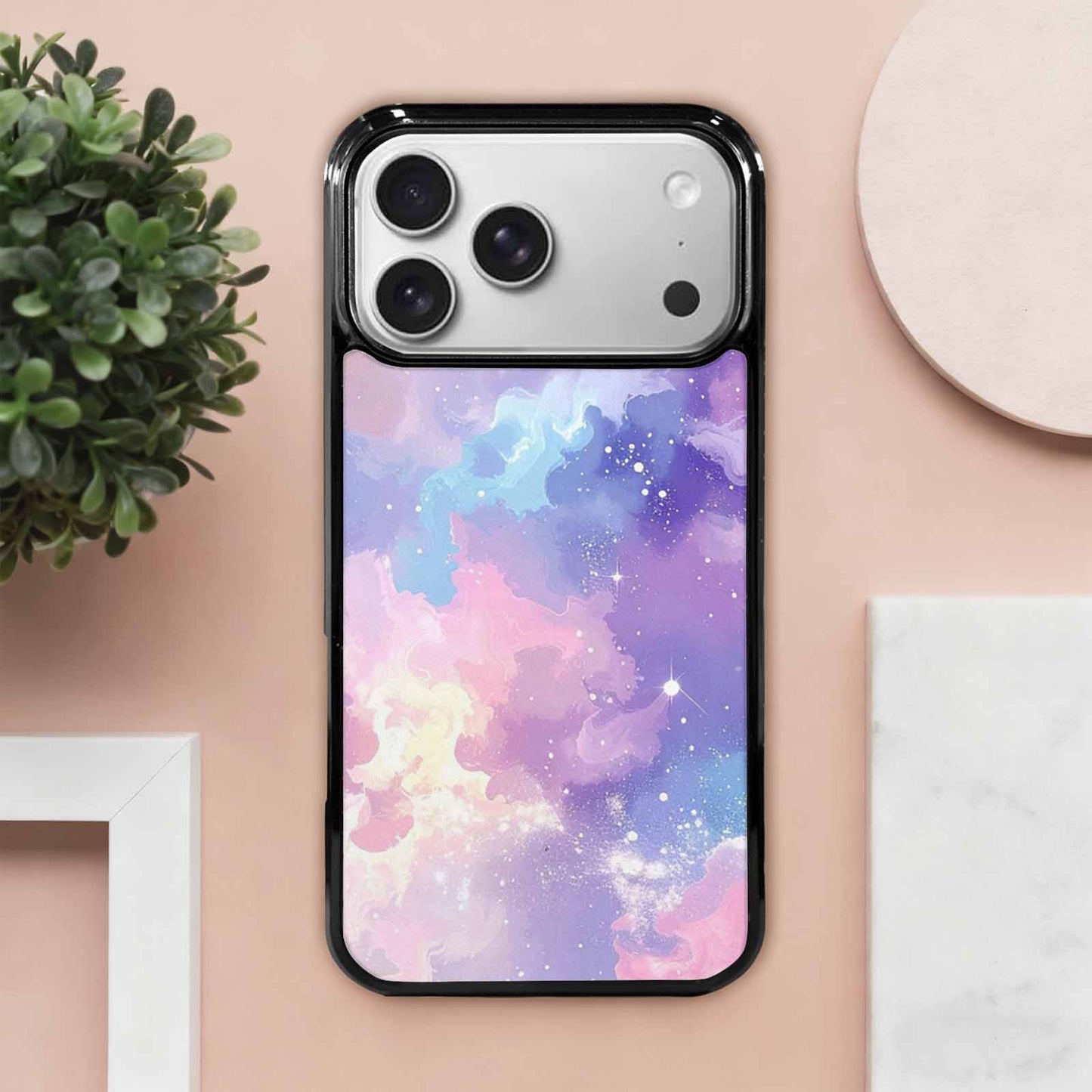iPhone 17 Pro Max Case — Galaxy Art Pastel Galaxy Space, Custom Phone Case