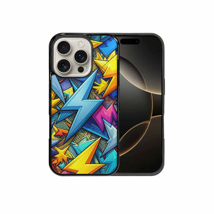 iPhone 16 Pro Case — Lightning Bolt Storm Pattern Hundreds Of, Custom Art Phone Cover