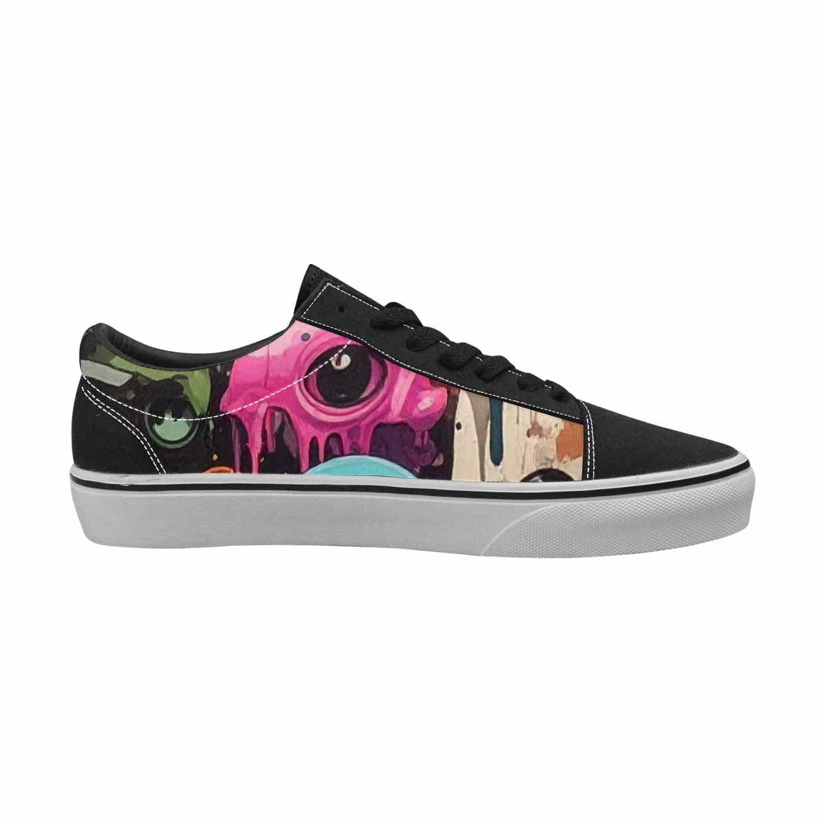 WOMEN'S Aliens  Camo Melting Lace-Up Canvas Dreamcore Shoes