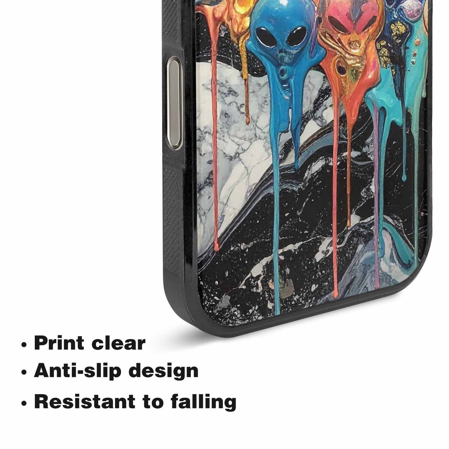 iPhone 16 Pro Case — Aliens Marblemelting Aliens Pa L2w Personalized, Custom Phone Case