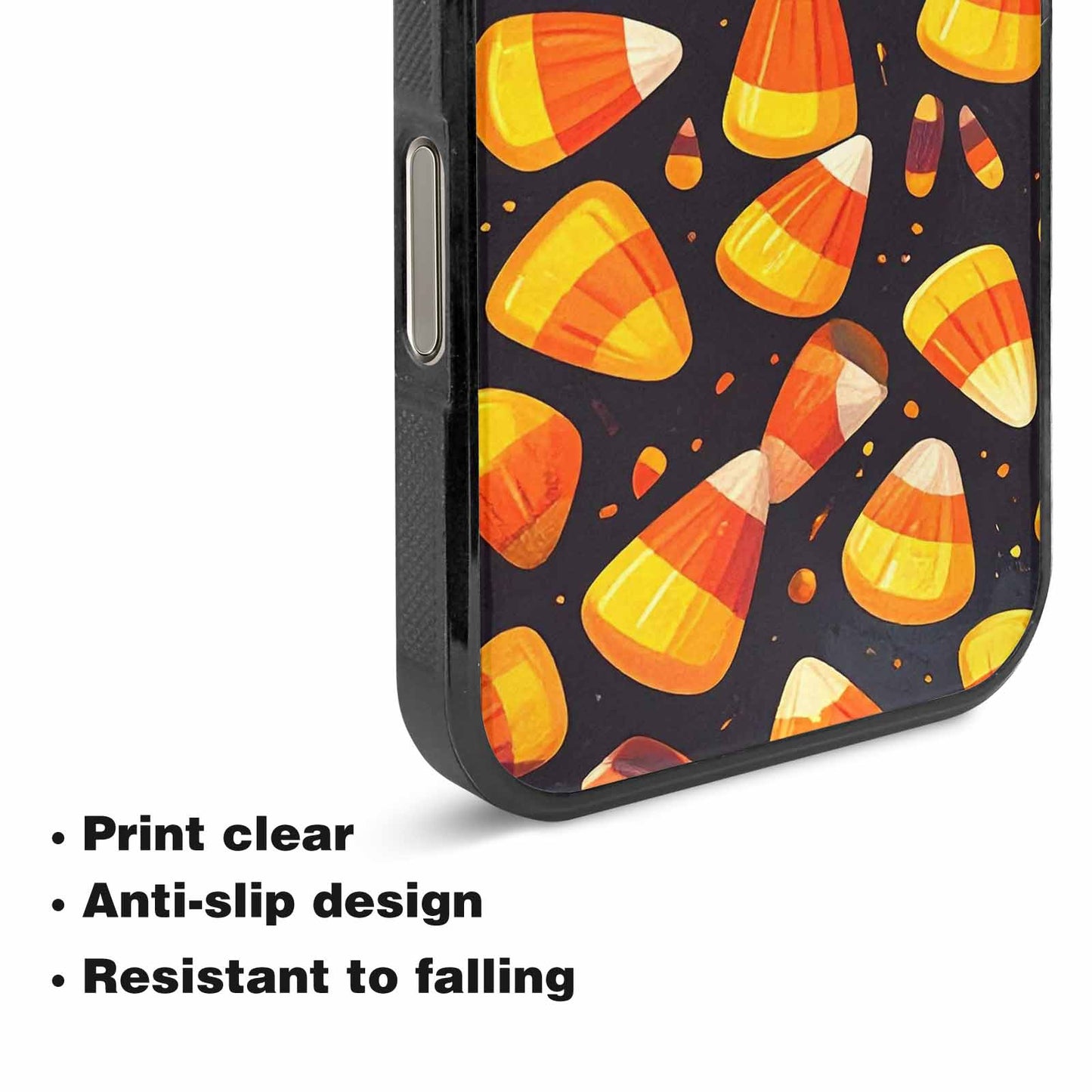 iPhone 16 Pro Max Case — Halloween Candy Corn, Original Design Phone Case