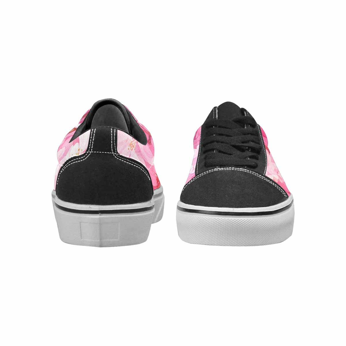 WOMEN'S Cherry Blossom Branch Cherry Lace-Up Canvas Aesthetic Custom Shoes