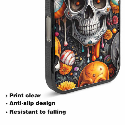 iPhone 15 Pro Max Case — Greyscale Black And White Dark Black, Custom Phone Case