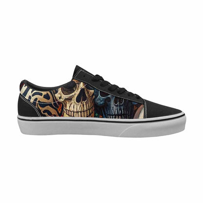 WOMEN'S Skulls Lace-Up Canvas Aesthetic Shoes