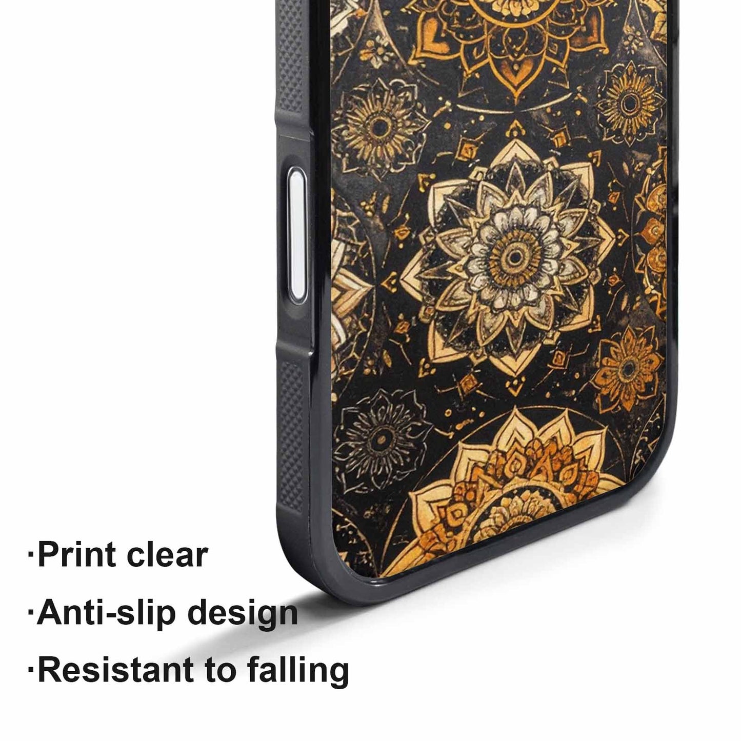 iPhone 17 Pro Case — Small Mandala Pattern Randomly Varying Floral, Custom Print Case Cover