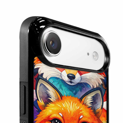iPhone 17 Air Case — Watercolor Kawaii Fox Faces Watercolor Abstract, Custom Designed Case Cover