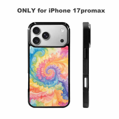 iPhone 17 Pro Max Case — Tie Dye Swirls Tie Dye Tie, Custom Printed Phone Case