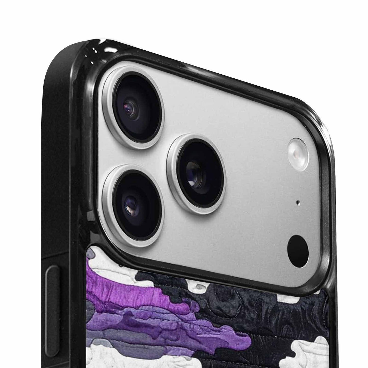 iPhone 17 Pro Case — Vivid Camo Asexual Pride Camo, Custom Phone Case