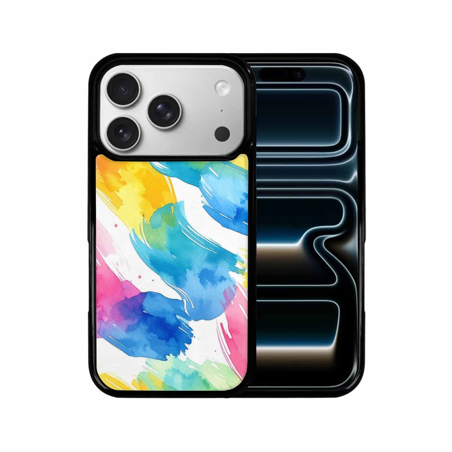 iPhone 17 Pro Case — Trans Strong Watercolor Seamless Pattern Watercolor, Custom Print Case Cover