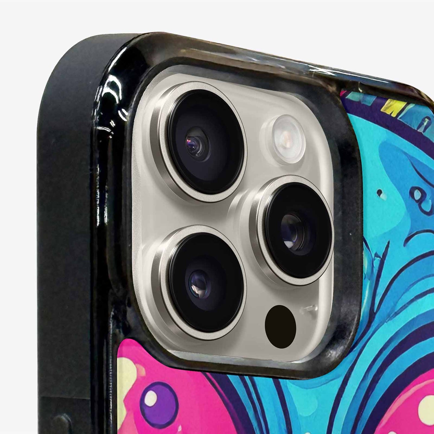 iPhone 16 Pro Max Case — Alien Ufo Cartoon Art Pattern Groovy, Personalized Phone Case