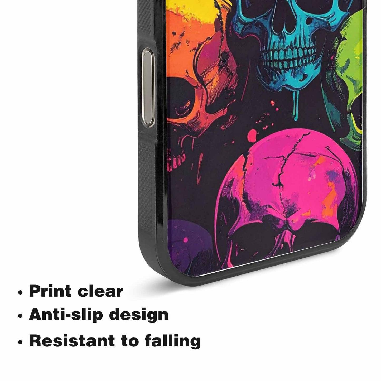 iPhone 15 Pro Max Case — 1000s Of Skulls Digital Camo Drip, Custom Designed Case Cover