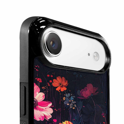 iPhone 17 Air Case — Shadowy Glitch Floral Pattern Hundreds Floral, Custom Print Case Cover